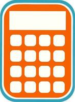 Flat icon or sign and symbol of a calculator. vector