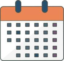 Flat illustration of a calendar. vector