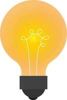 Idea concept with light bulb. vector