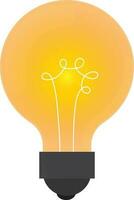 Idea concept with light bulb. vector