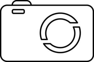 Flat illustration of a camera. vector