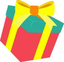 Illustration of 3D colorful gift box. vector