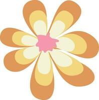 Flower icon in flat style. vector