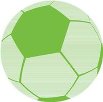 verde y blanco fútbol pelota icono. vector