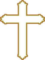 cristiano cruzar símbolo o icono. vector