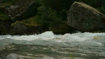 Scenic wilderness landscape in Norway video