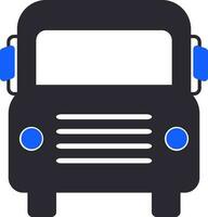Front view of a School Bus. vector