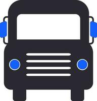 Front view of a School Bus. vector