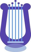Illustration of lyre icon for music concept. vector