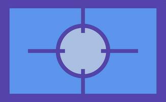 Target icon sign for shooting. vector