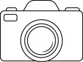 ilustración de cámara icono para hacer clic fotografía. vector