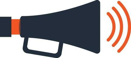 Megaphone pixel icon in isolated. vector