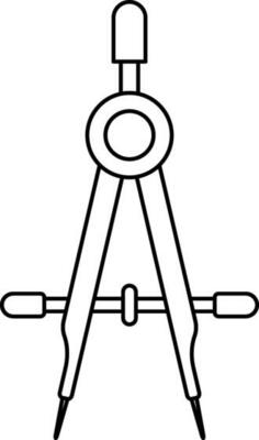 Creative icon for geometric element is compass.