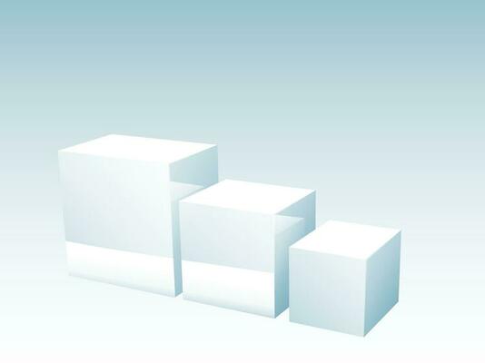 3D view of a statistical bar chart.
