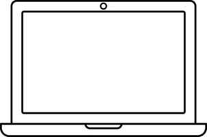 Icon of monitor with camera in isolated. vector