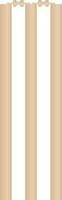 Flat style icon of a cricket stumps. vector