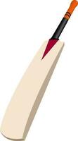 Vertical cricket bat illustration. vector