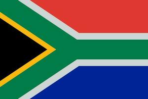 Illustration of South Africa Flag. vector