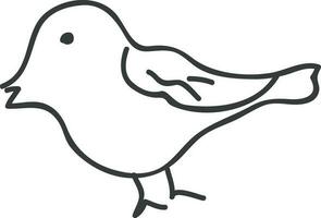 ilustración de un pájaro. vector