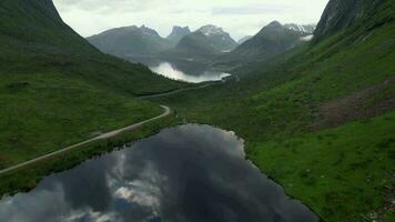 Scenic landscape in Norway video