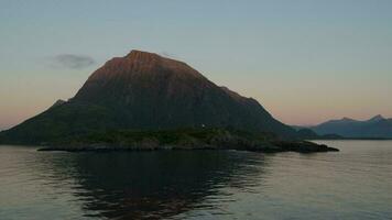 panoramico natura selvaggia paesaggio nel Norvegia video