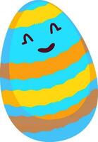 Illustration of colorful Easter egg. vector