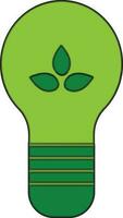 Eco bulb concept on white background. vector