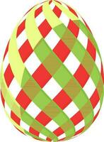 Creative abstract Easter Egg design. vector
