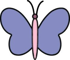 Flat illustration of a Butterfly. vector