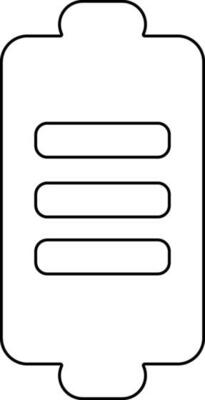 Thin line icon of Power saving or Battery.