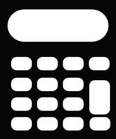 Glyph style of calculator icon for calculation easily. vector