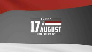 Indonesia Independence Day. Memorial Day, Veterans Day, and Labor Day Celebrate with patriotic visuals honoring. Spirit of Indonesian pride. video