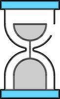 Flat illustration of Hourglass. vector