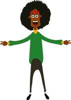 Cartoon character of a funny man. vector