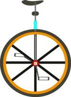 Illustration of unicycle. vector