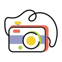 Trendy Digital Camera vector