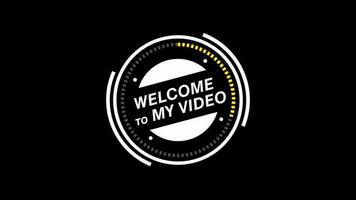 Welcome to my video. HUD circle, technology futuristic simple view, transparent background, Alpha channel For any video channel