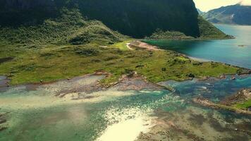 cênico panorama dentro Noruega video