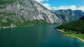 Scenic landscape in Norway video