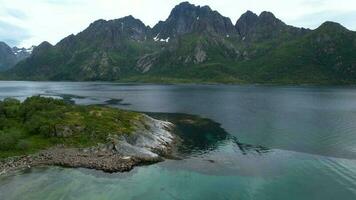 cênico região selvagem panorama dentro Noruega video