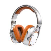 sans fil casque de musique isolé sur transparent Contexte. haute qualité Bluetooth casque de musique pour La publicité et produit catalogues génératif ai png