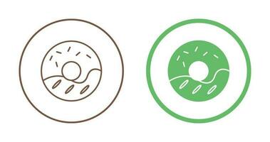 Cream Doughnut Vector Icon