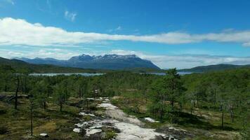 toneel- wildernis landschap in Noorwegen video