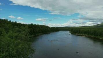 Scenic wilderness landscape in Norway video