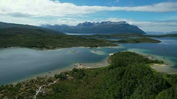 panoramico paesaggio nel Norvegia video