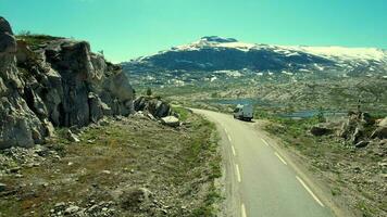 Scenic landscape in Norway video