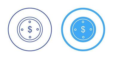 Dollar Coin Vector Icon