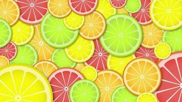 Transition animation of orange fruit slices with transparent background. video