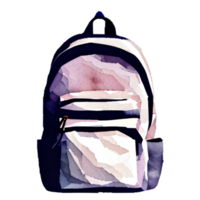 Backpack Watercolor Clipart png