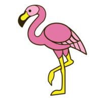 pink flamingo art png